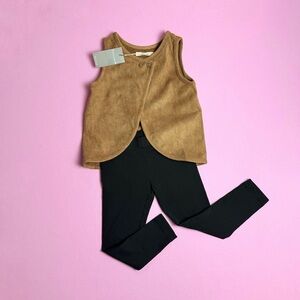 NWT Bemon|  Faux Suede Toddler  Vest Size 4T